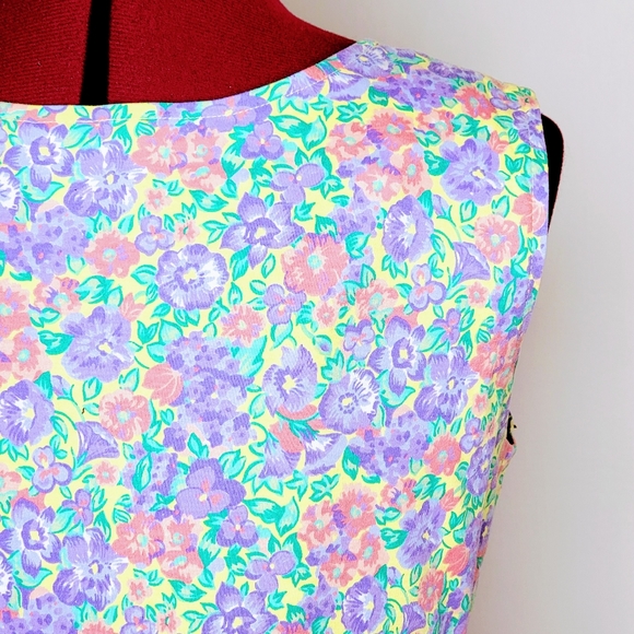 Tikal Trading Co Maxi Dress Cottagecore Floral Print 90's BOHO Coastal Modest Lg - Picture 8 of 11